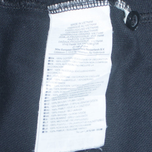 Nike Men's Black Cotton Regular Fit Polo Shirt Size M