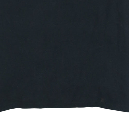 Nike Men's Black Cotton Regular Fit Polo Shirt Size M