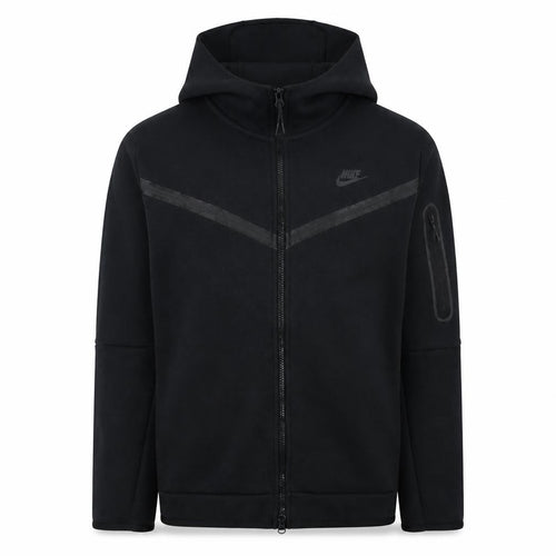Nike Men's Black Full Zip Hoodie L Sports Fleece Sweatshirt