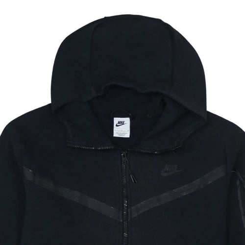 Nike Men's Black Full Zip Hoodie L Sports Fleece Sweatshirt