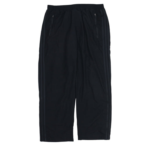 Adidas Women Black L Jogger Sweatpants with Pockets