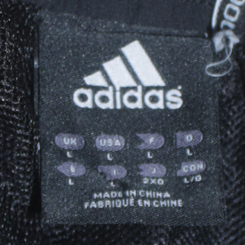 Adidas Women Black L Jogger Sweatpants with Pockets