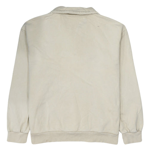 Carhartt WIP Beige High Neck 1/4 Zip Men's Small Sweatshirt