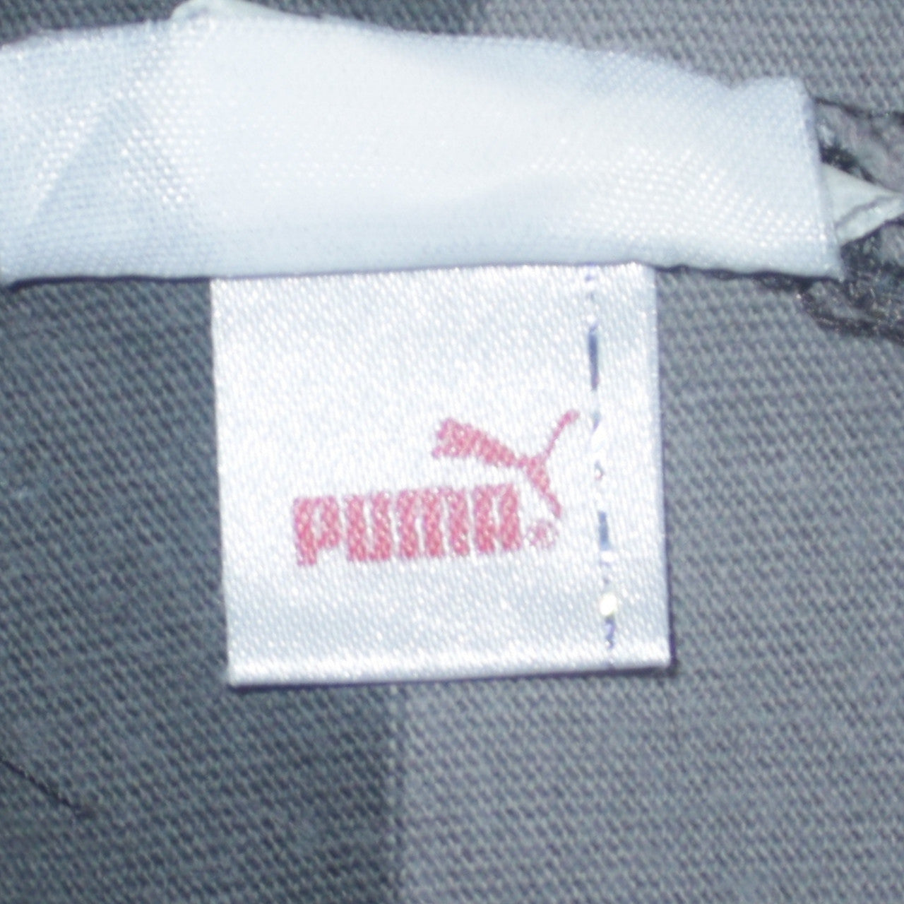 Puma Men's Grey Striped Short Sleeve Polo Shirt Size L