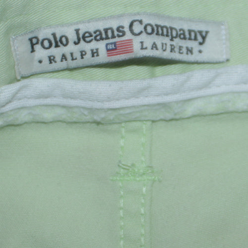 Polo Jeans Co Ralph Lauren Women’s Green Chino Trousers Size 8