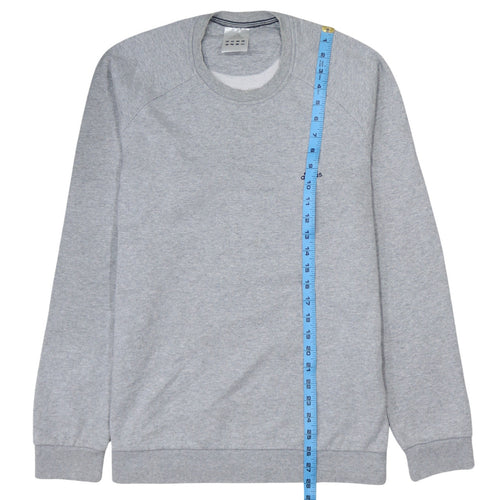 Adidas Mens Grey Crew Neck Pullover Sweatshirt Size L