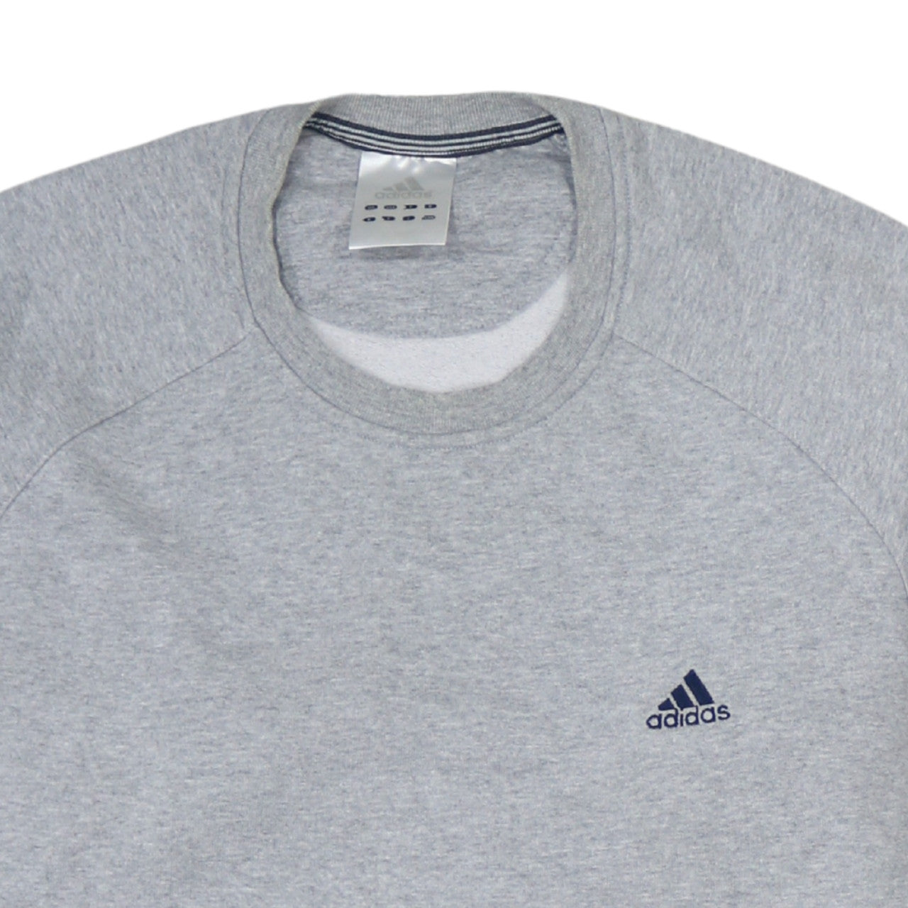 Adidas Mens Grey Crew Neck Pullover Sweatshirt Size L