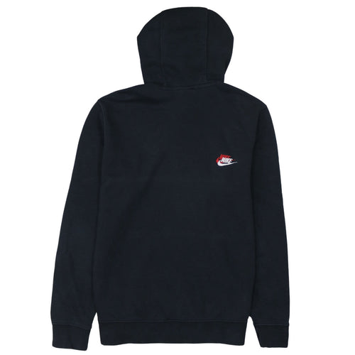 Nike Men’s Black Pullover Hoodie M Logo Embroidered Sportswear