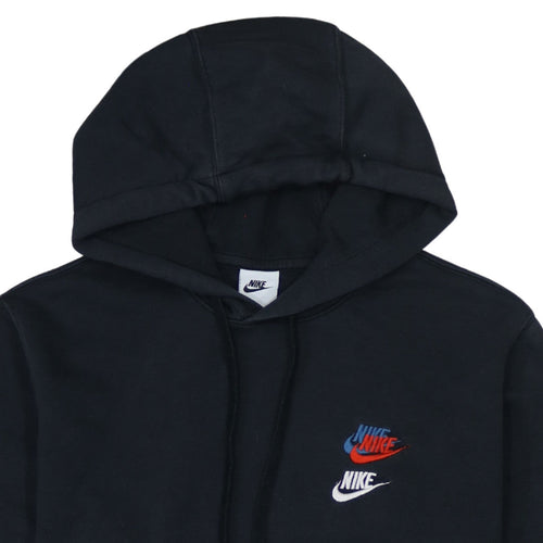 Nike Men’s Black Pullover Hoodie M Logo Embroidered Sportswear