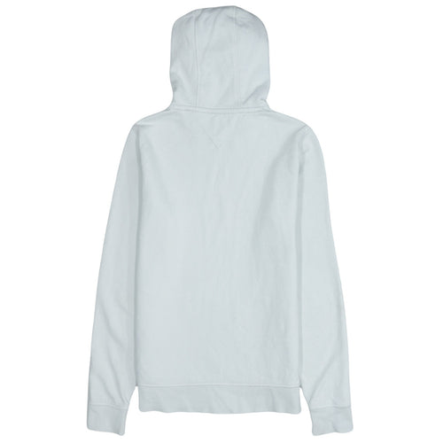 Tommy Hilfiger Men's White Pullover Hoodie M Logo Fleece Sweatshirt