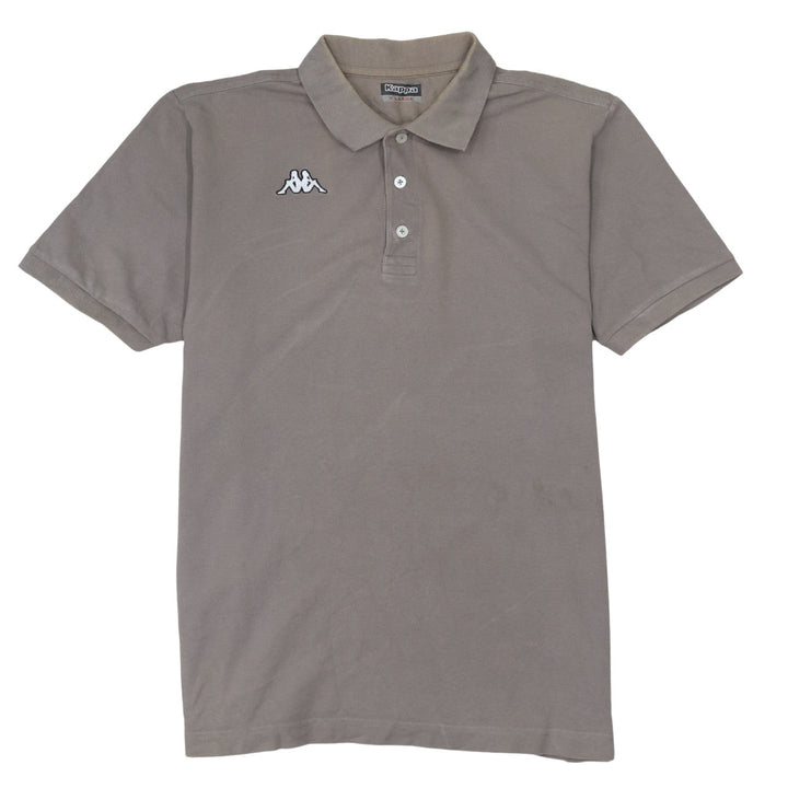 Kappa Men's Brown Cotton Polo Shirt XL Regular Fit Short Sleeve
