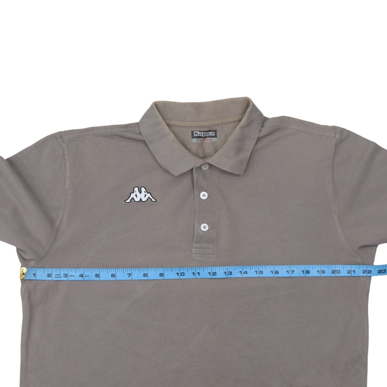 Kappa Men's Brown Cotton Polo Shirt XL Regular Fit Short Sleeve