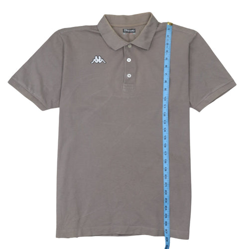 Kappa Men's Brown Cotton Polo Shirt XL Regular Fit Short Sleeve