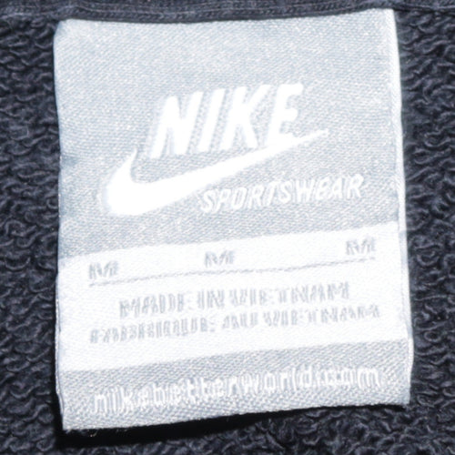 Nike Men's Black Pullover Hoodie M Graphic Logo Sportswear