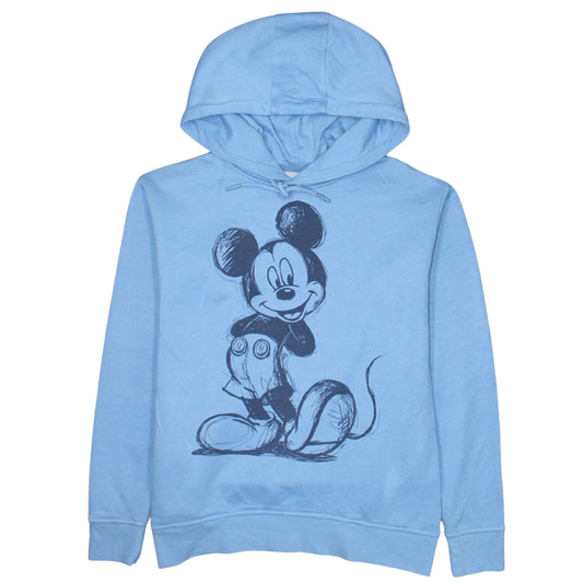 Disney Primark Women Blue 2XS Pullover Hoodie with Mickey Print