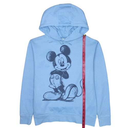 Disney Primark Women Blue 2XS Pullover Hoodie with Mickey Print