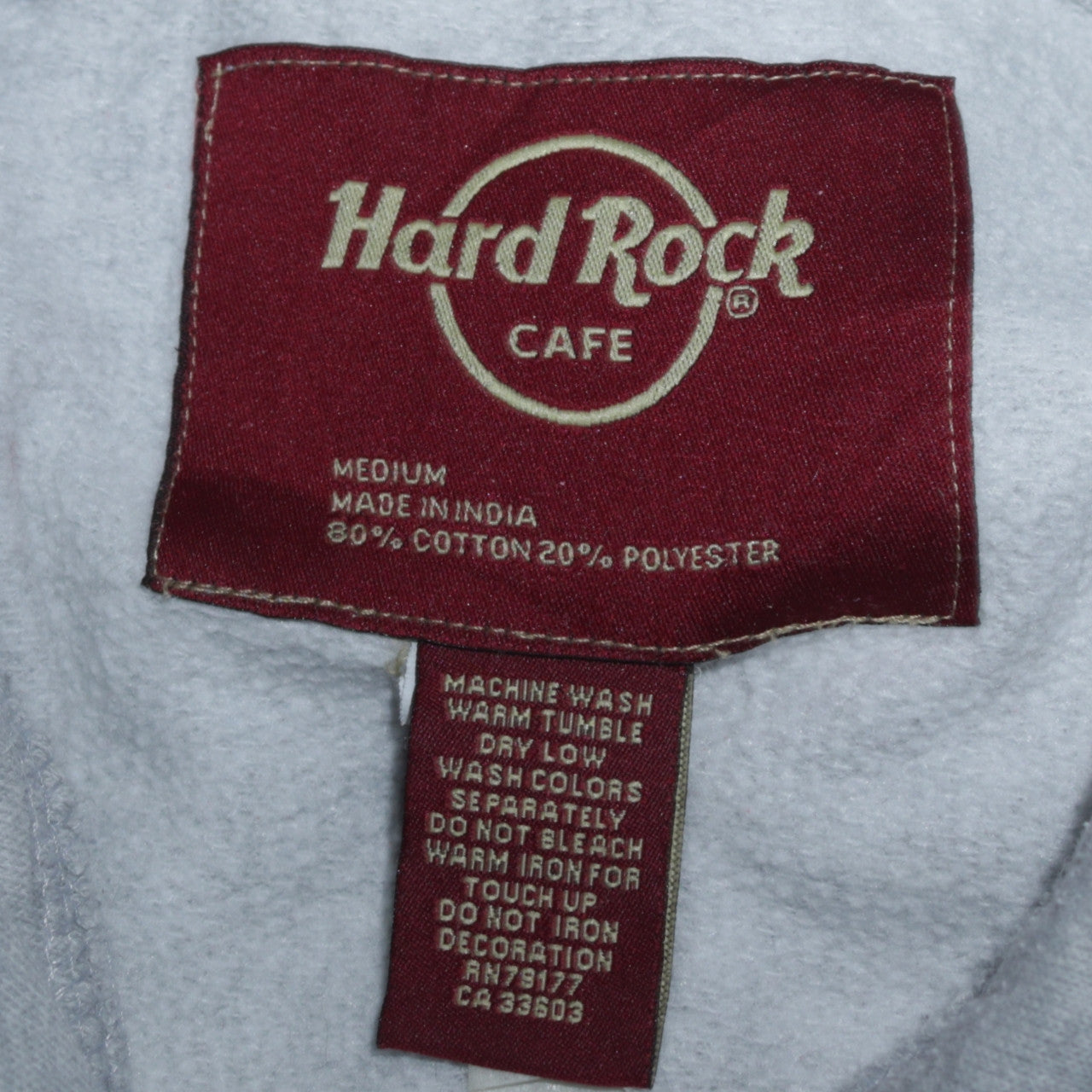 Hard Rock Cafe Women's Grey Medium Pullover Hoodie Tenerife Design