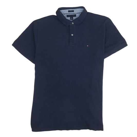 Tommy Hilfiger Men’s Blue Custom Fit Short Sleeve Polo Shirt XL