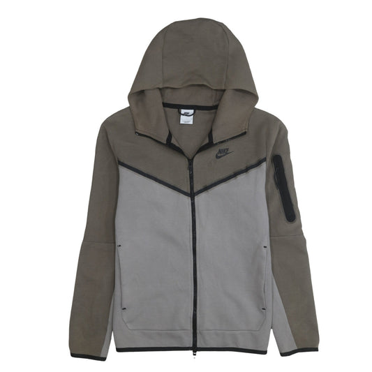 Nike Men's Brown Full Zip Hoodie Size S Regular Fit Sportswear
