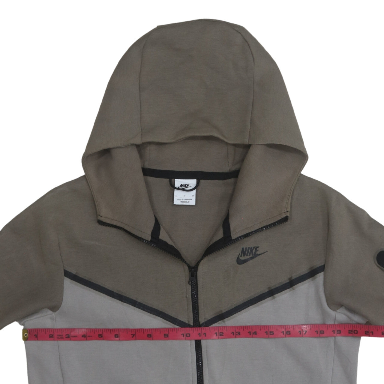 Nike Men's Brown Full Zip Hoodie Size S Regular Fit Sportswear