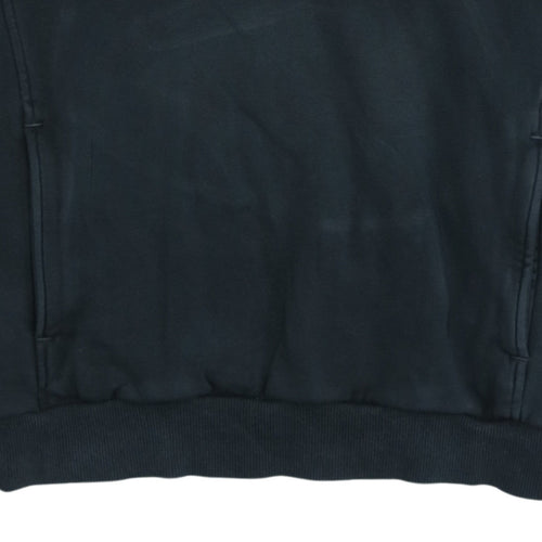 Fila Men’s Black Pullover Hoodie Small Logo Sportswear Fleece