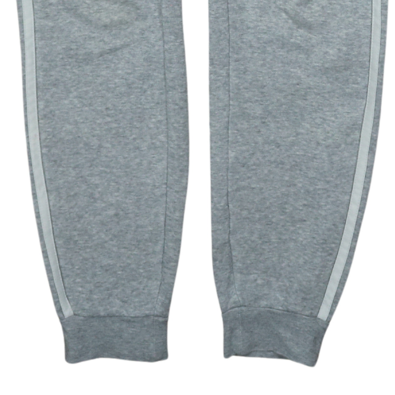 adidas Women's Grey XS Tapered Sweatpants with Logo Stripes