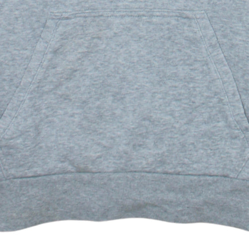 Adidas Men’s Grey Pullover Hoodie Size S Sports Logo Sweatshirt