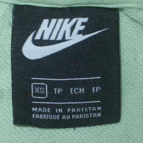 Nike Men's Green XS Pullover Sweatshirt with Embroidered Logo
