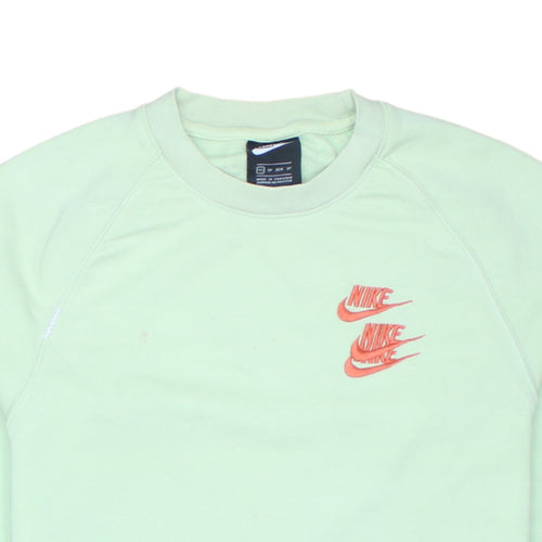 Nike Men's Green XS Pullover Sweatshirt with Embroidered Logo