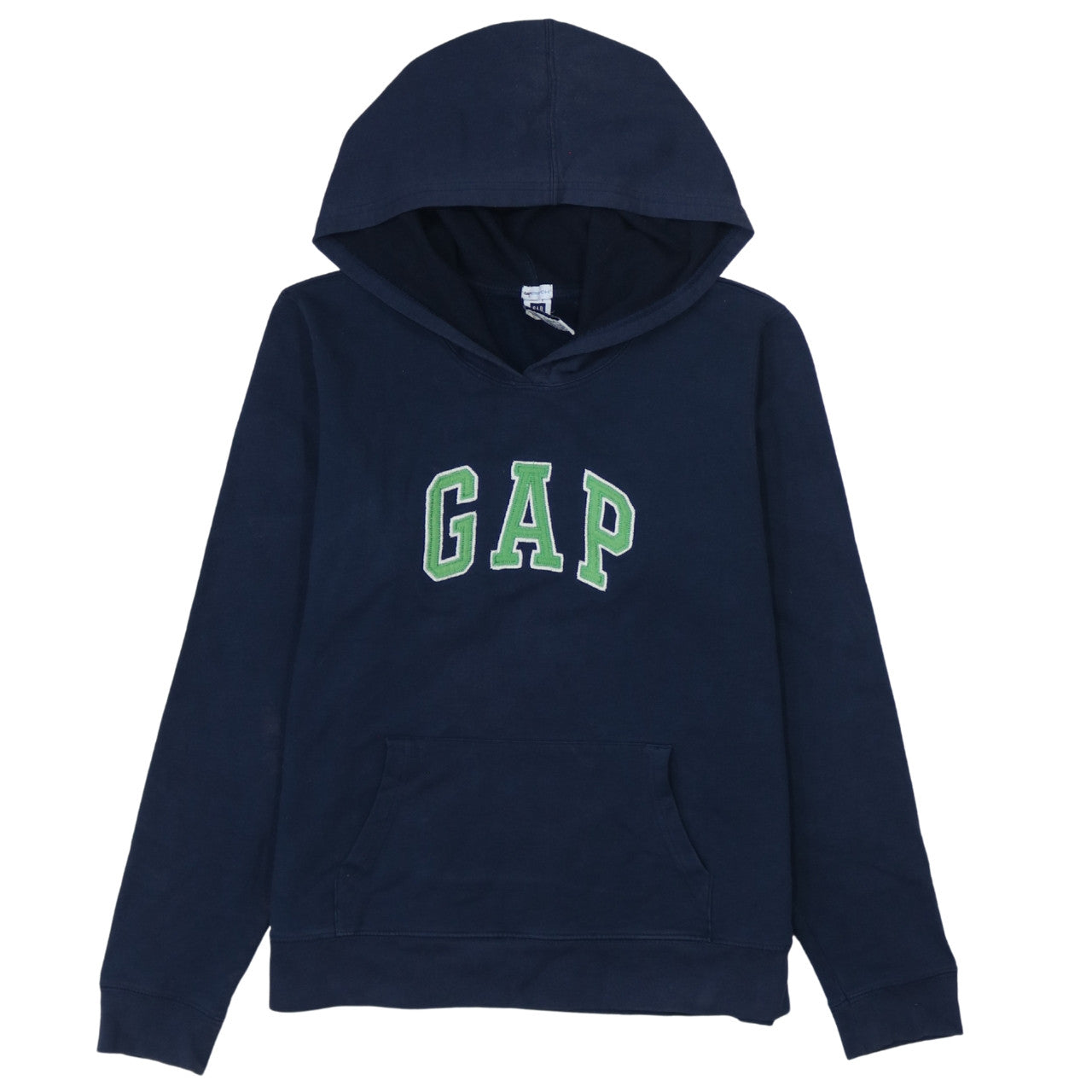 GAP Women's Navy Blue Pullover Hoodie L Logo Sweatshirt Casual