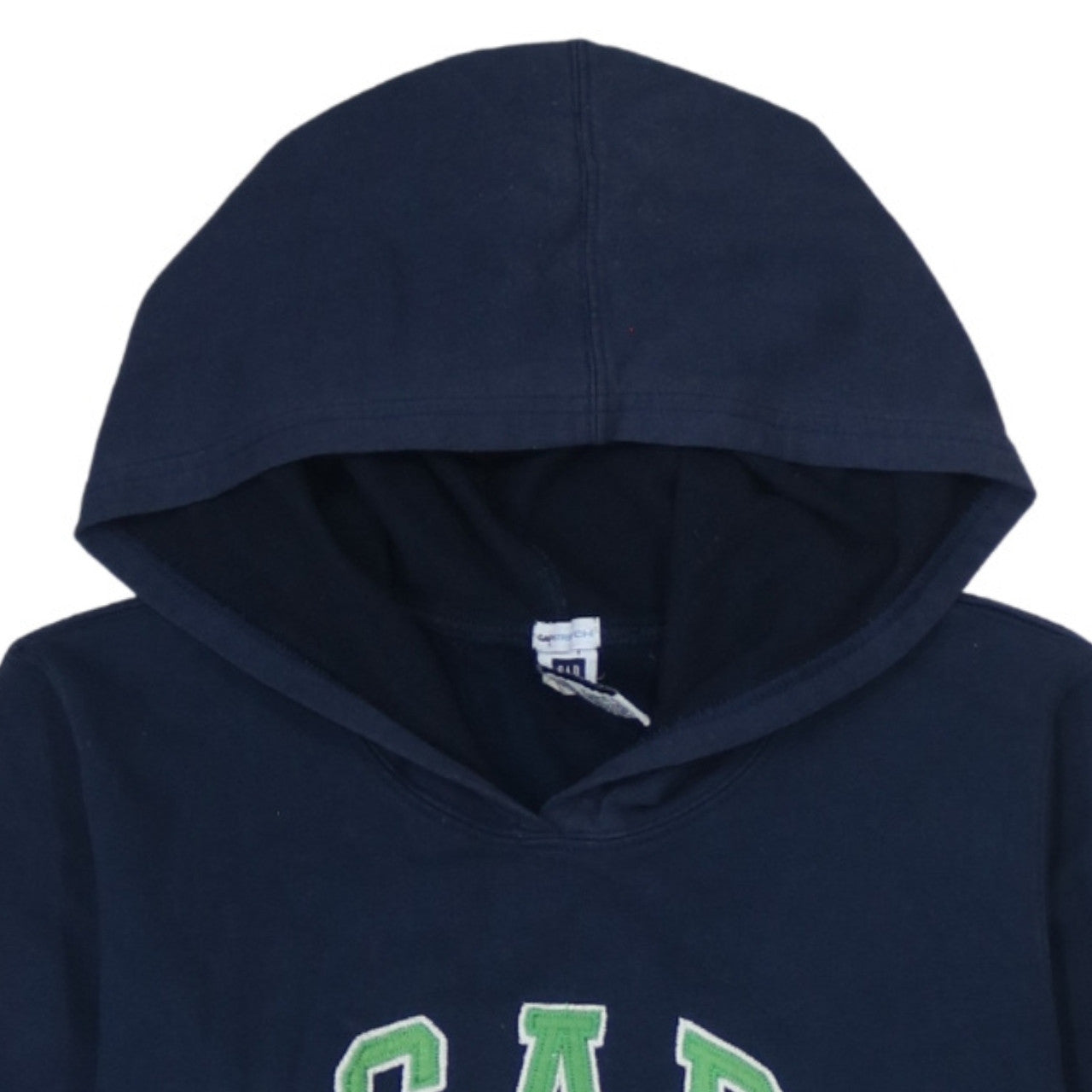 GAP Women's Navy Blue Pullover Hoodie L Logo Sweatshirt Casual