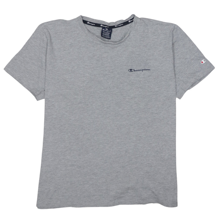 Champion Men's Grey 2XL Crew Neck Short Sleeve Cotton T-Shirt
