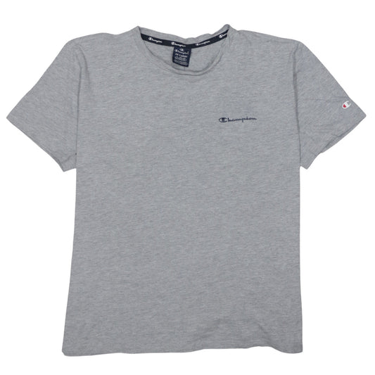 Champion Men's Grey 2XL Crew Neck Short Sleeve Cotton T-Shirt