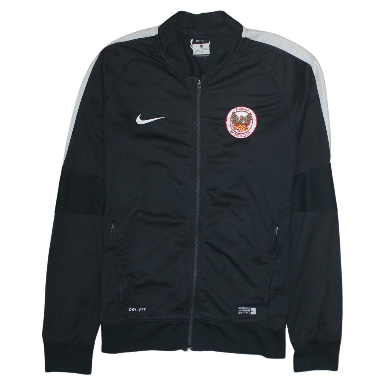 Nike Men's Black Full Zip Dri-Fit Sports Sweatshirt M