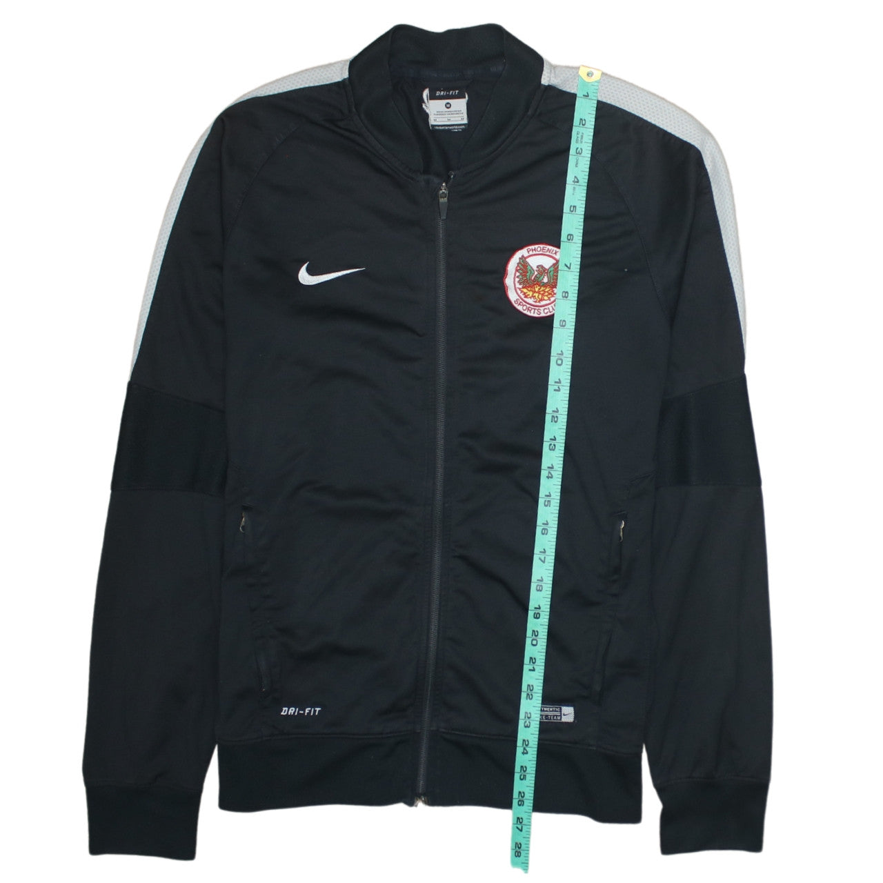 Nike Men's Black Full Zip Dri-Fit Sports Sweatshirt M