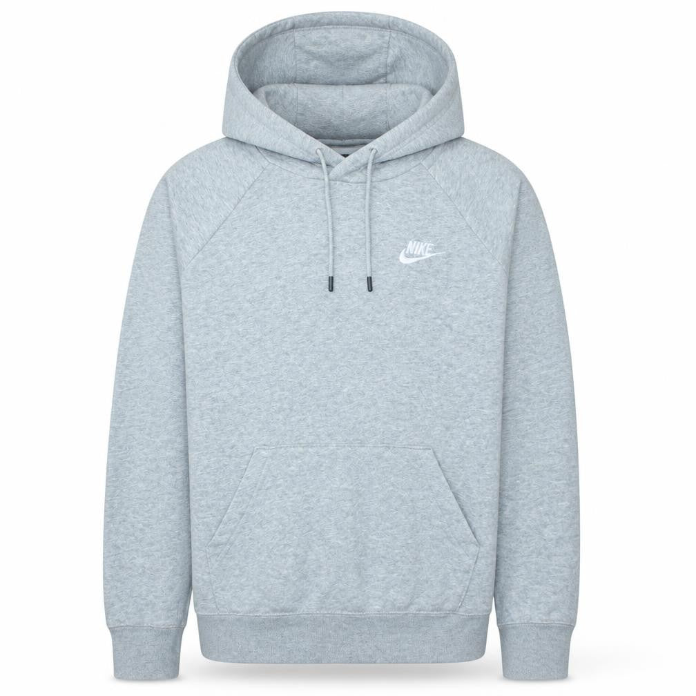 Nike Men's Grey Pullover Hoodie S Regular Fit Fleece Sportswear