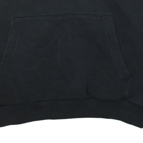 Emporio Armani EA7 Men's Black XL Pullover Hoodie with Logo