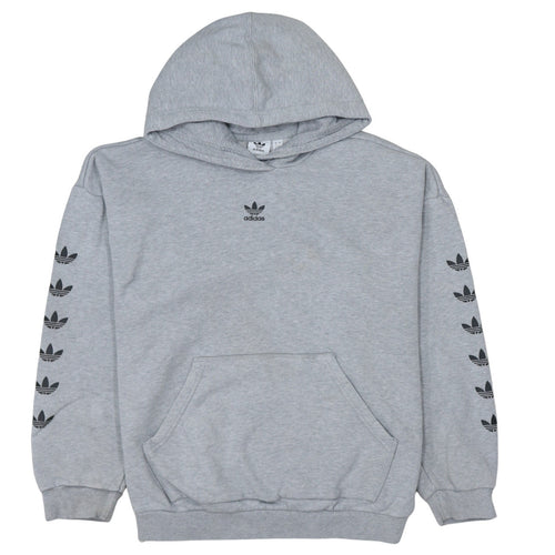 Adidas Women Grey Long Sleeve Pullover Hoodie Size 8