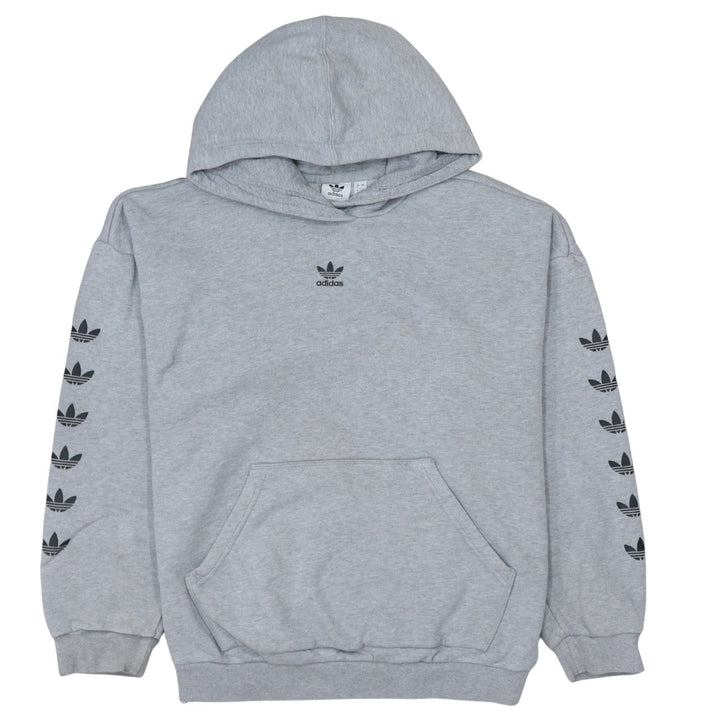 Adidas Women Grey Long Sleeve Pullover Hoodie Size 8