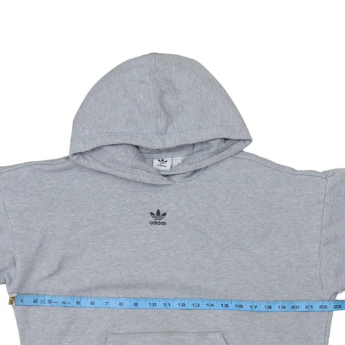 Adidas Women Grey Long Sleeve Pullover Hoodie Size 8