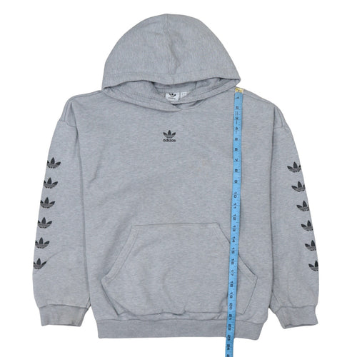 Adidas Women Grey Long Sleeve Pullover Hoodie Size 8