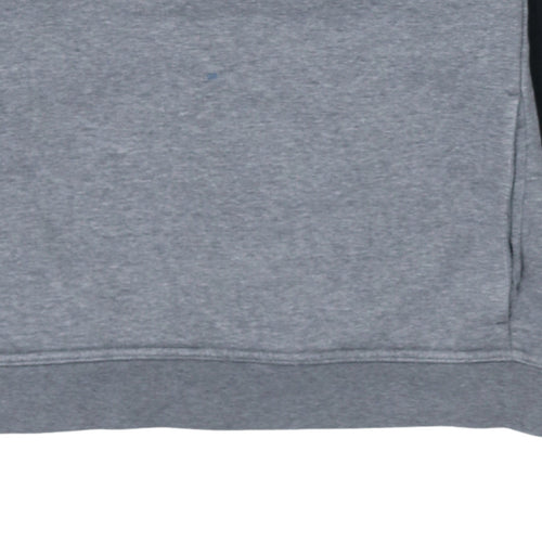 Nike Men Grey Black Air Logo Crew Neck Pullover Sweatshirt Size S