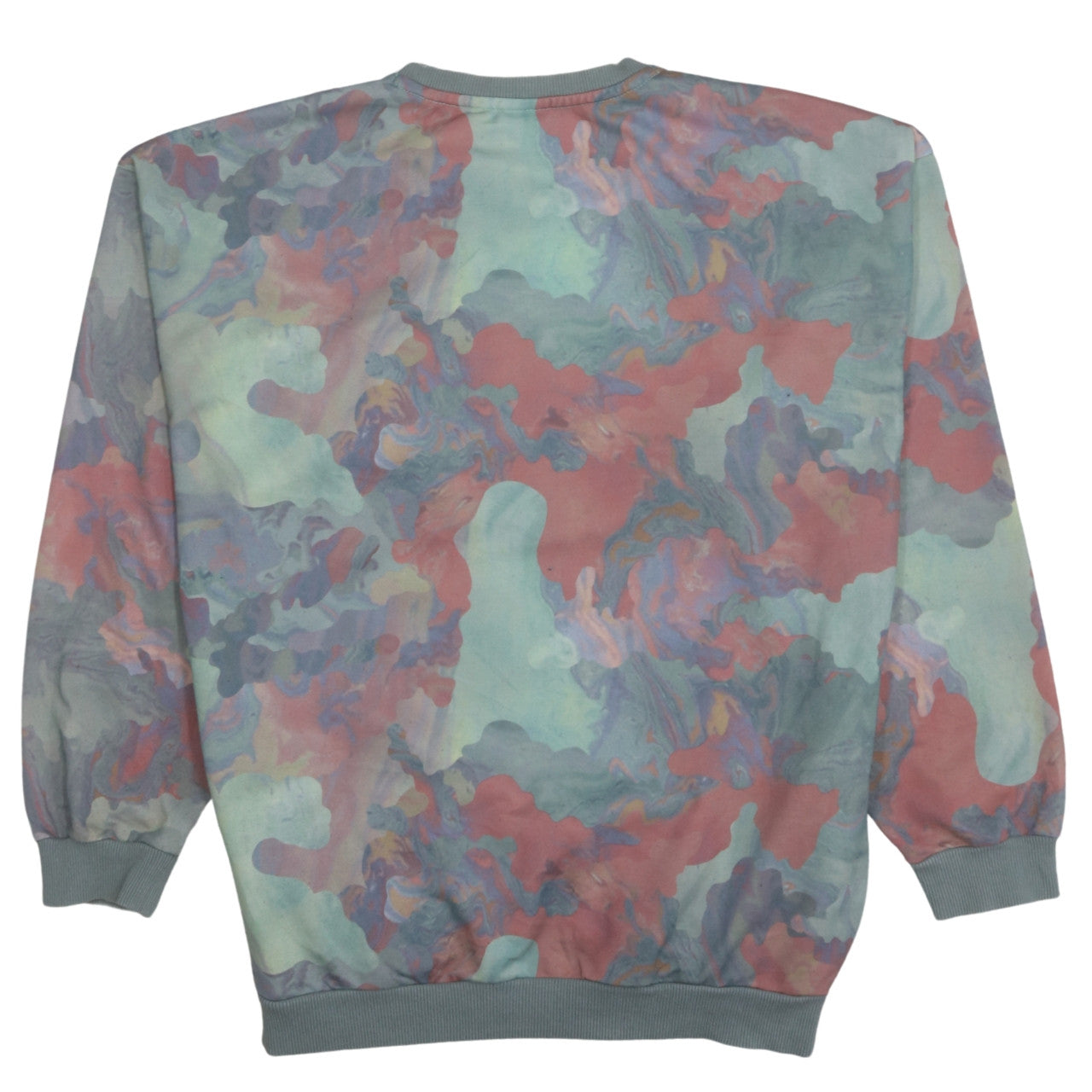 Adidas Women Multicoloured Crew Neck Pullover Sweatshirt Size 8