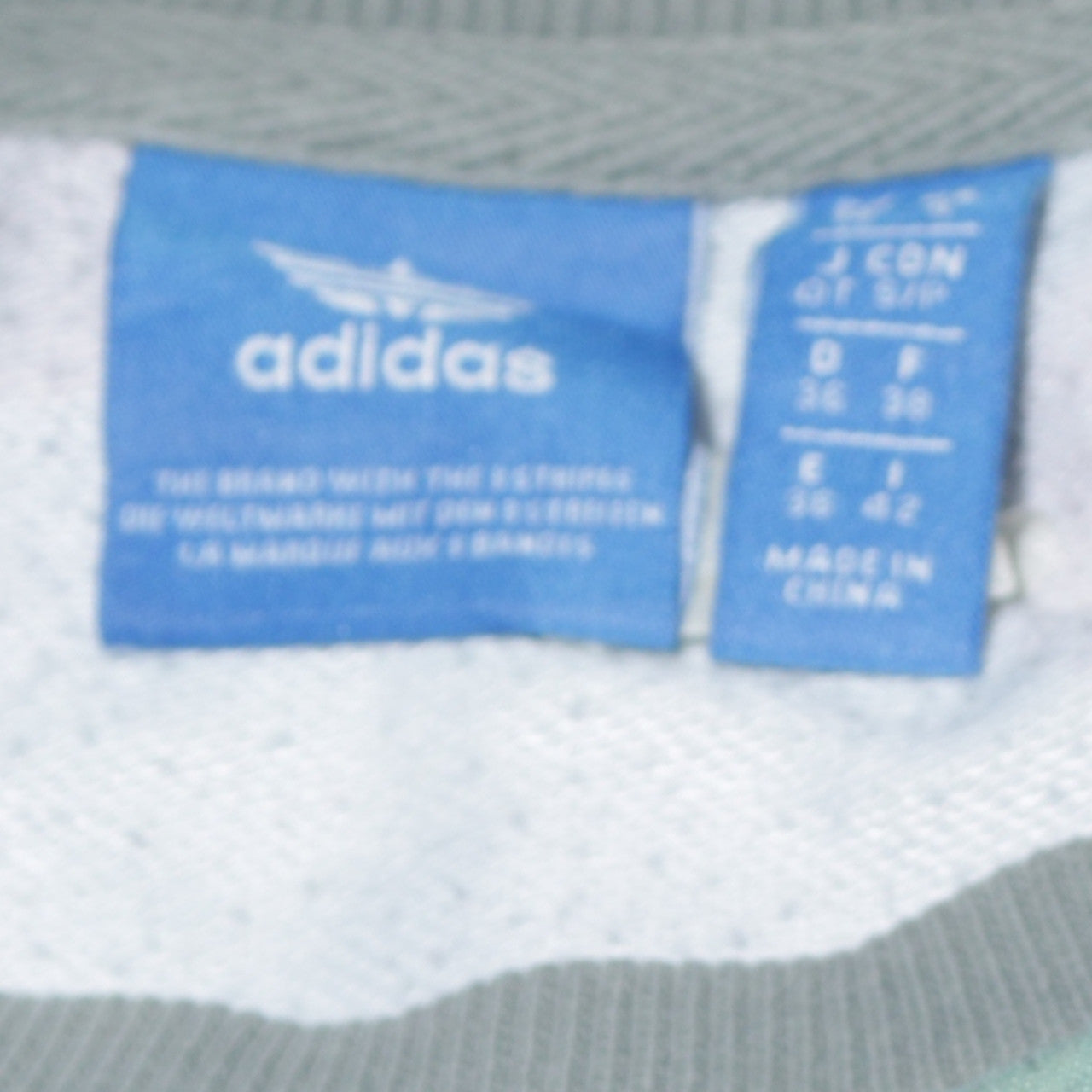 Adidas Women Multicoloured Crew Neck Pullover Sweatshirt Size 8