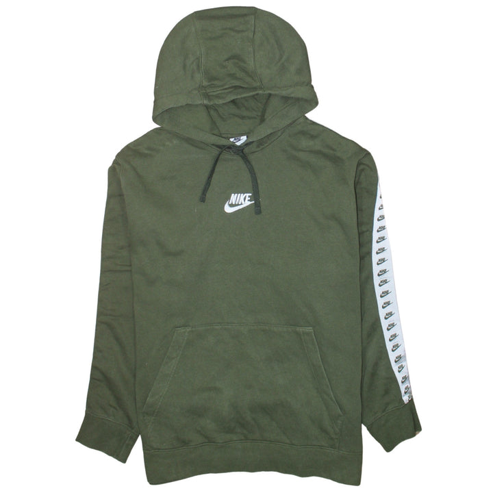 Nike Women’s Green XL Pullover Hoodie with Logo Trim