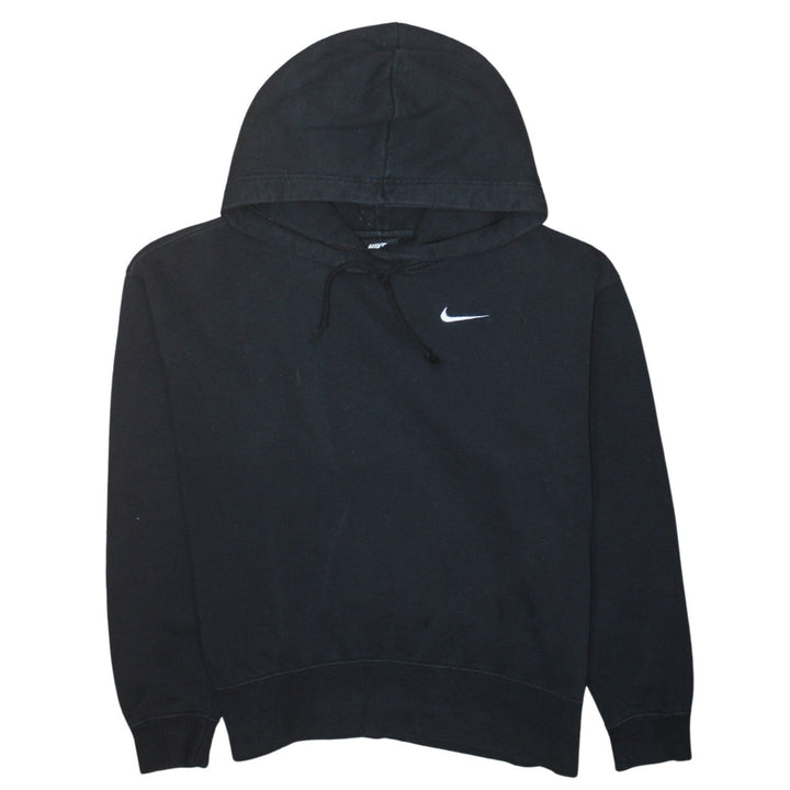 Nike Women's Black Small Pullover Hoodie Cotton Blend Lined