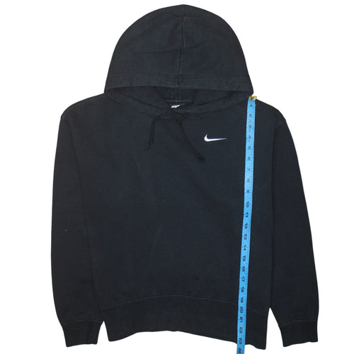 Nike Women's Black Small Pullover Hoodie Cotton Blend Lined