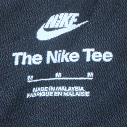 Nike Men's Black Crew Neck Short Sleeve Classic Cotton T-Shirt Size M
