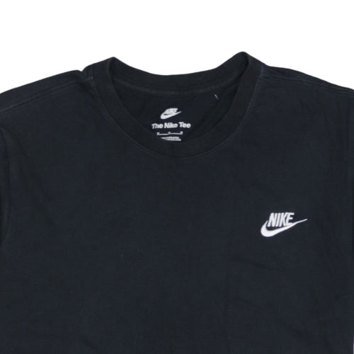 Nike Men's Black Crew Neck Short Sleeve Classic Cotton T-Shirt Size M