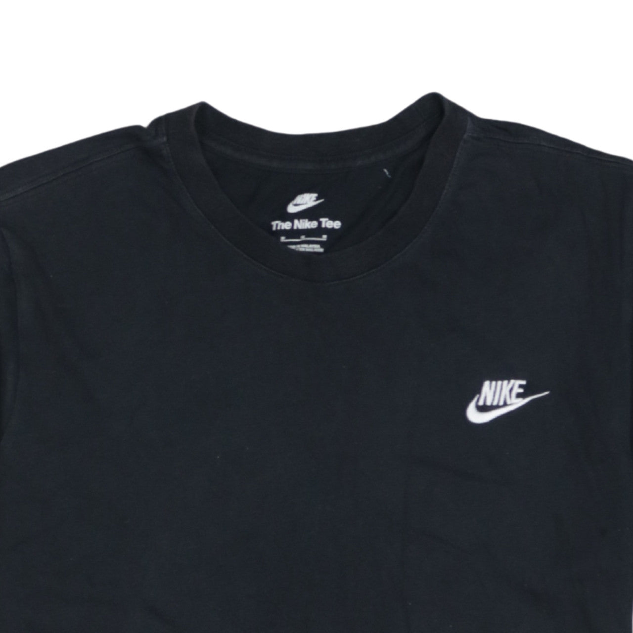 Nike Men's Black Crew Neck Short Sleeve Classic Cotton T-Shirt Size M